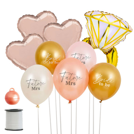 Hen Party Engagement Ring Foil Balloon Bunch Kit - Uninflated