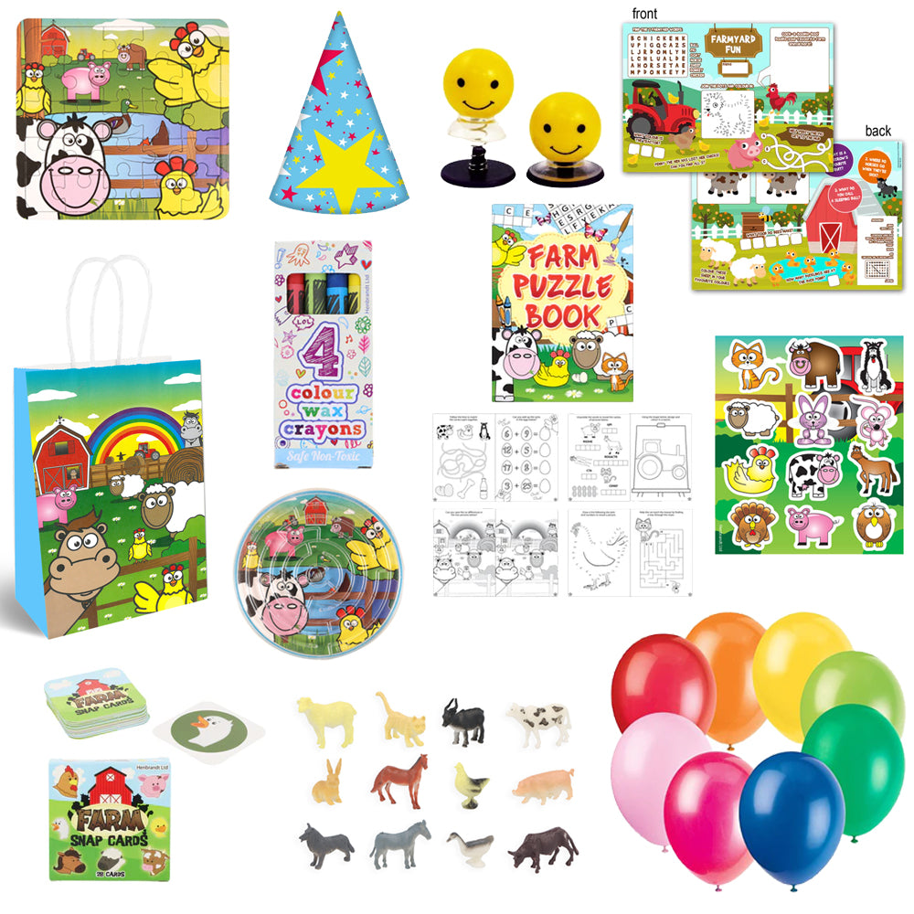 Childrens Farm Party Bags & Fillers - For 100 Children