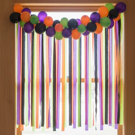 Halloween Backdrop Kit With Balloon Arch