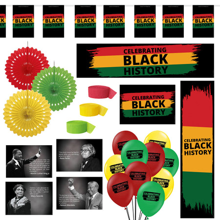 Celebrating Black History Decoration Party Pack