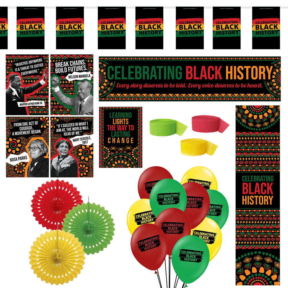 Celebrating Black History Decoration Party Pack