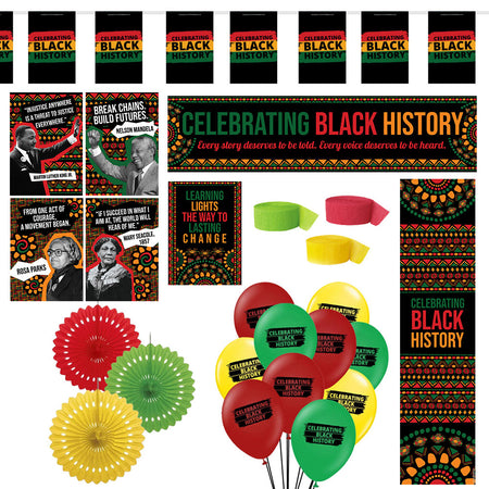 Celebrating Black History Decoration Party Pack