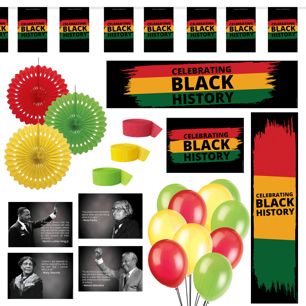 Celebrating Black History Decoration Party Pack