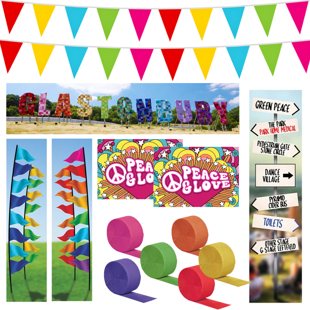 Glastonbury Festival Decoration Party Pack