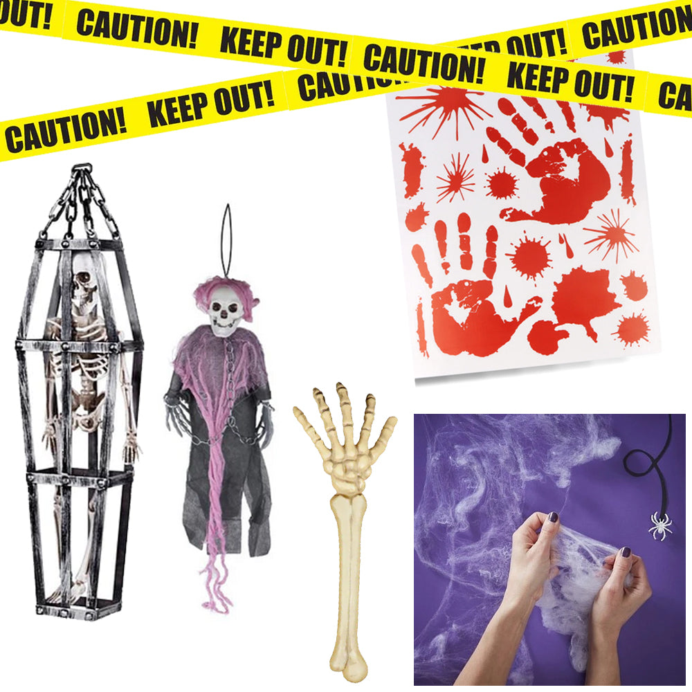 Halloween House and Garden Decoration Party Pack