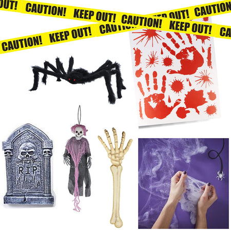 Halloween House and Garden Decoration Party Pack