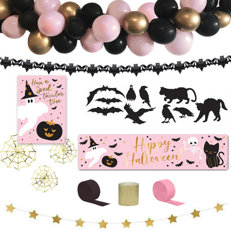 Pink Halloween Decoration Party Pack