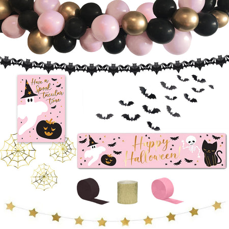 Pink Halloween Decoration Party Pack