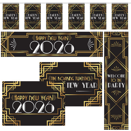 Happy New Year 2026 Decoration Party Pack