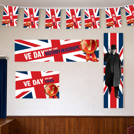 VE Day Union Jack Decoration Party Pack