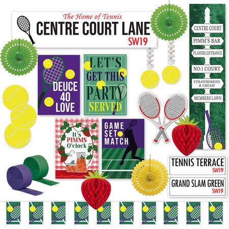 Tennis Grand Slam Large Celebration Decoration Pack