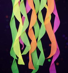 Neon Colours Crepe Streamer Decoration Pack
