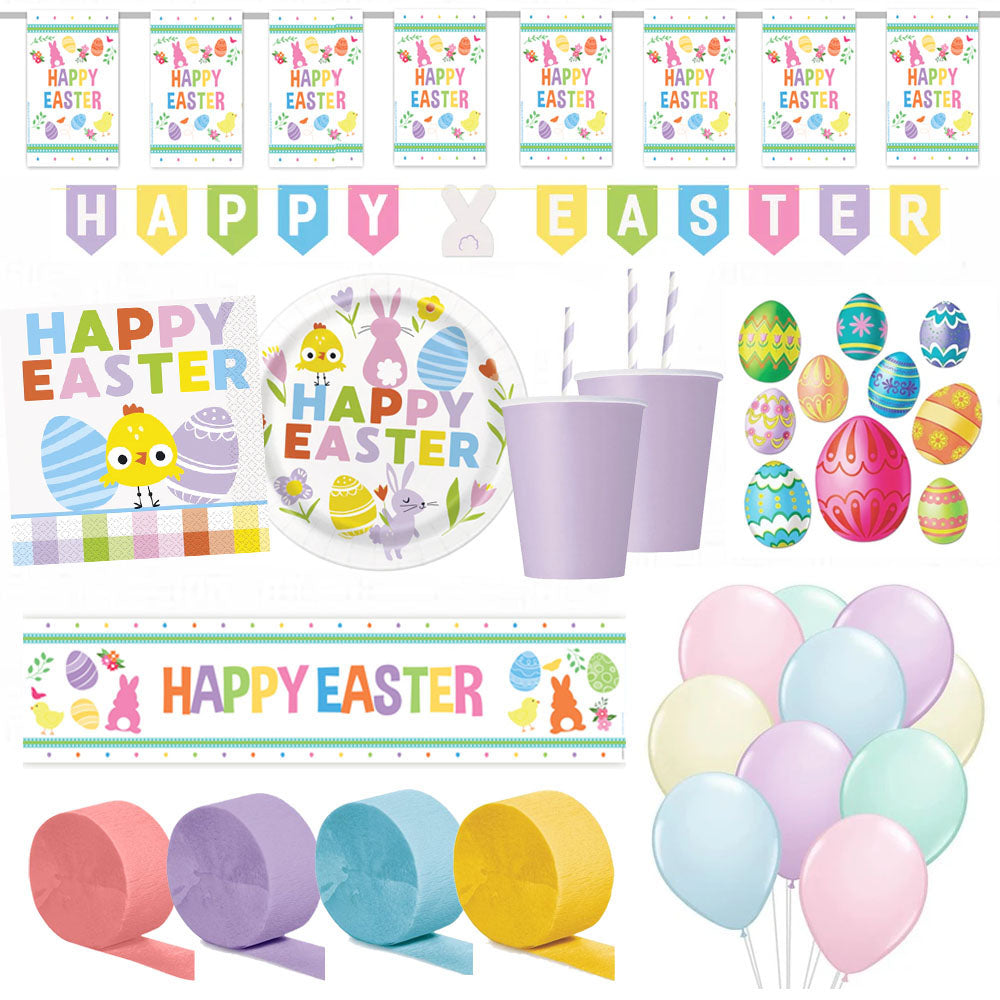 Easter Garden Party Decorations and Tableware Pack