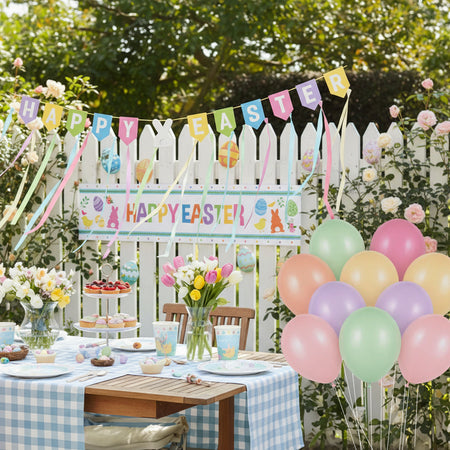 Easter Garden Party Decorations and Tableware Pack