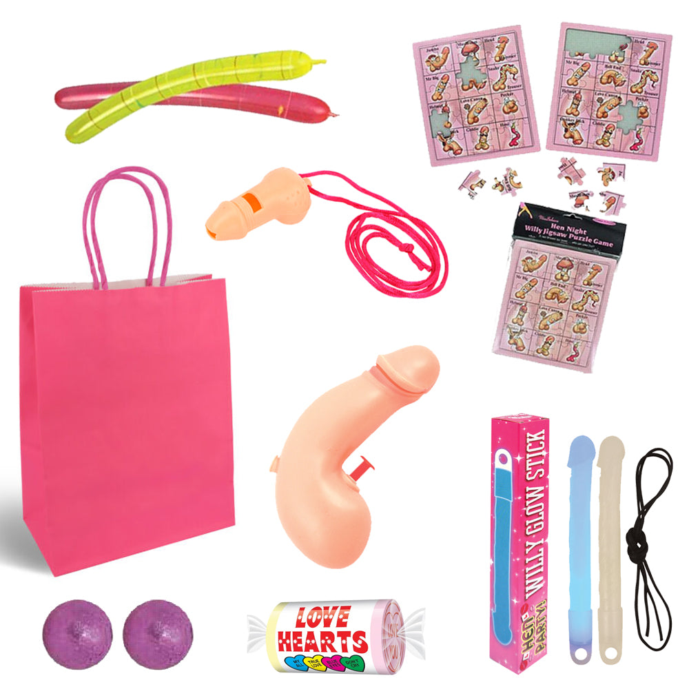 Rude Hen Party Bag With Contents