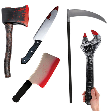 Fake Halloween Prop Weapons - Pack of 5