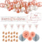 40th Birthday Rose Gold Glitz Decoration Pack
