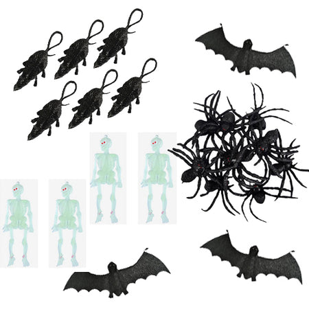 Rubber Creepy Character Props - Pack of 28