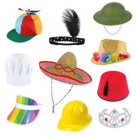 Novelty Hats - Pack of 10