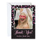 Pink Sparkle Personalised Photo Thank You Cards - Pack of 8