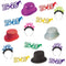 New Year 2025 Multicolour Hat and Glasses Pack for 8
