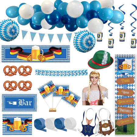 Large Oktoberfest Party Decorations and Fancy Dress Pack