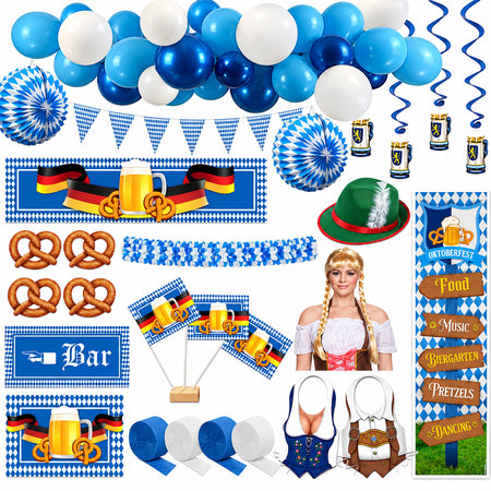 Large Oktoberfest Party Decorations and Fancy Dress Pack