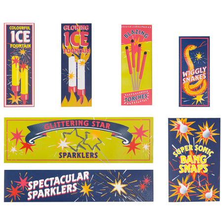 Pop Bang Spark Indoor Table Sparkler Set - 7 Types