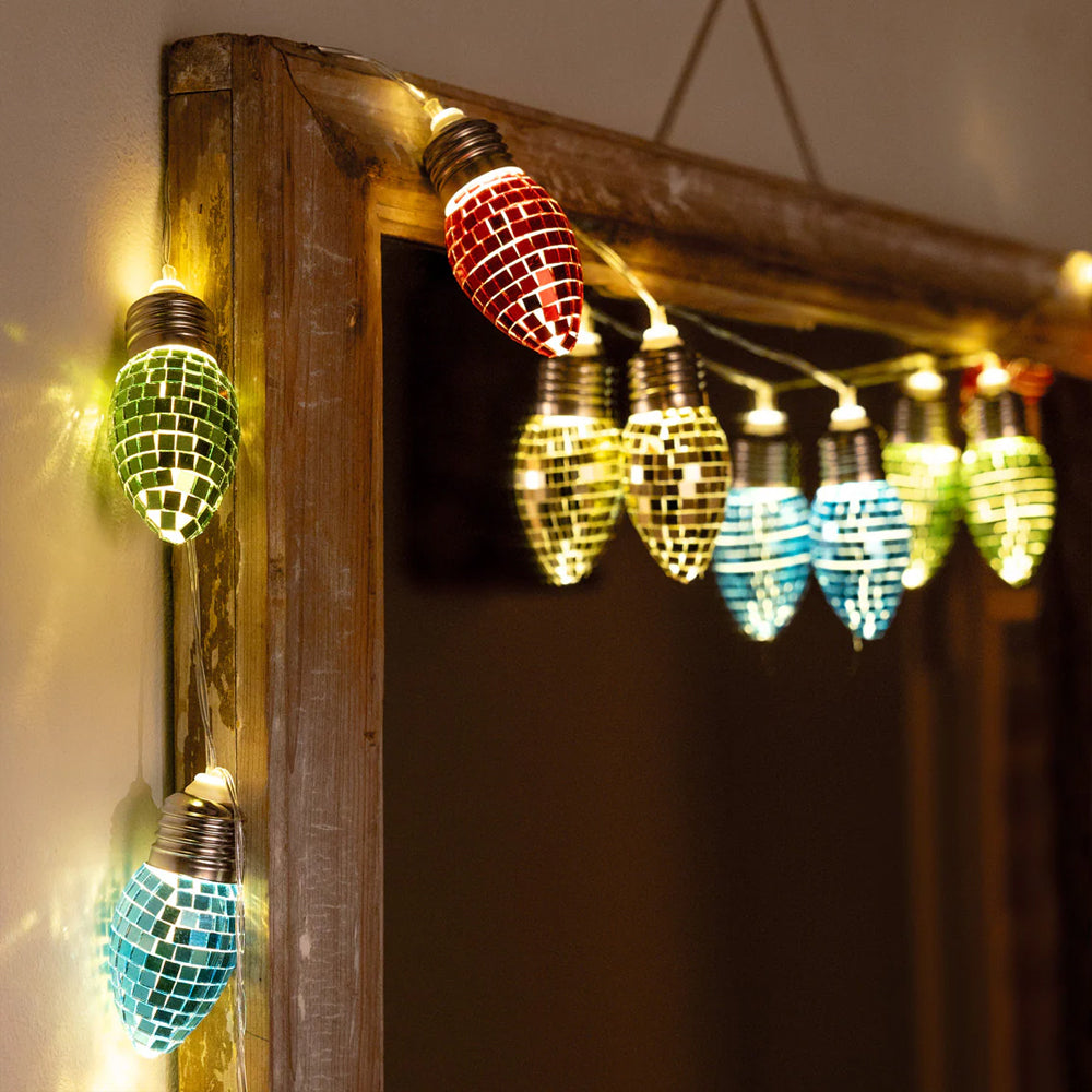 Retro Light Bulb Disco Ball Effect LED Lights - 1.65m