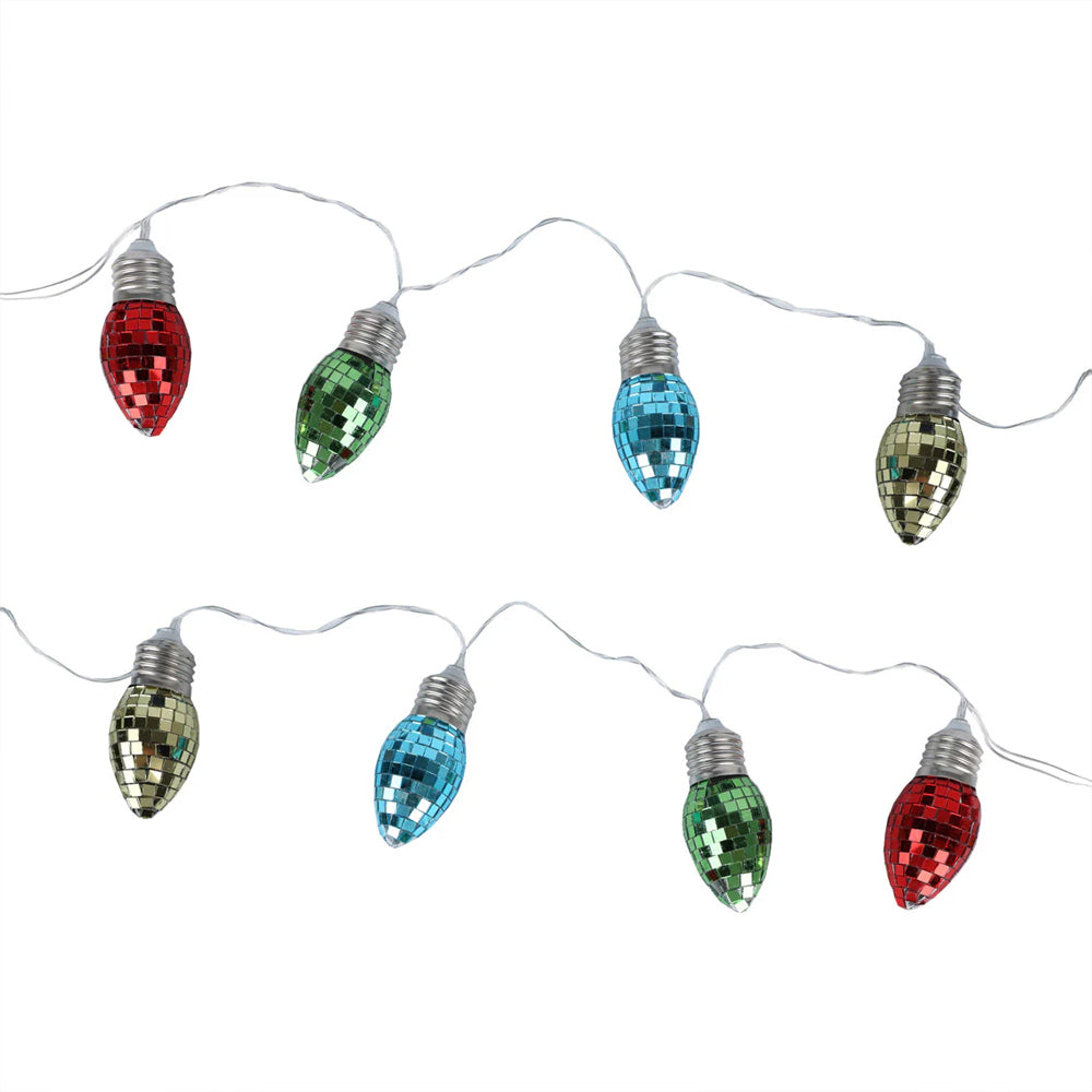 Retro Light Bulb Disco Ball Effect LED Lights - 1.65m