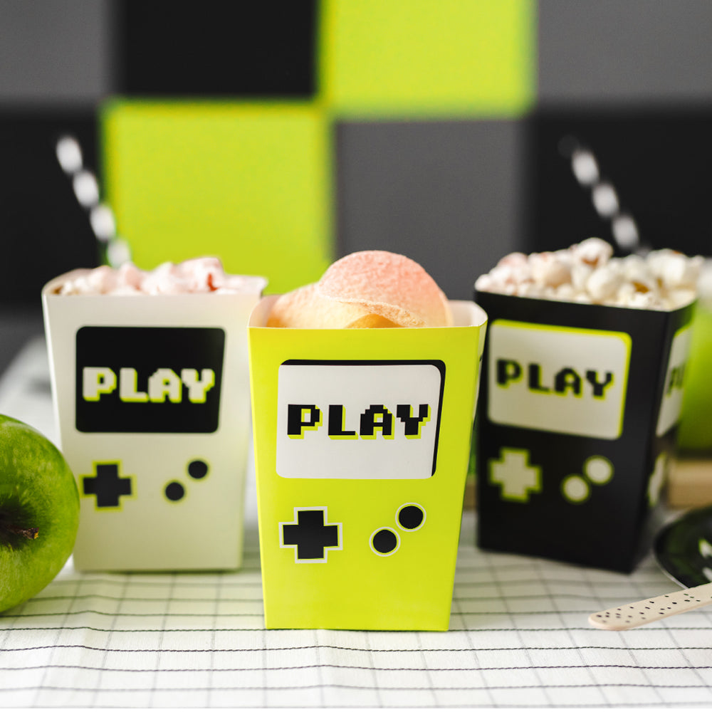 Gaming Popcorn Boxes - 7cm x 12cm - Pack of 6