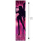 Pop Hunters Silhouette Portrait Pink Banner - 30cm x 120cm