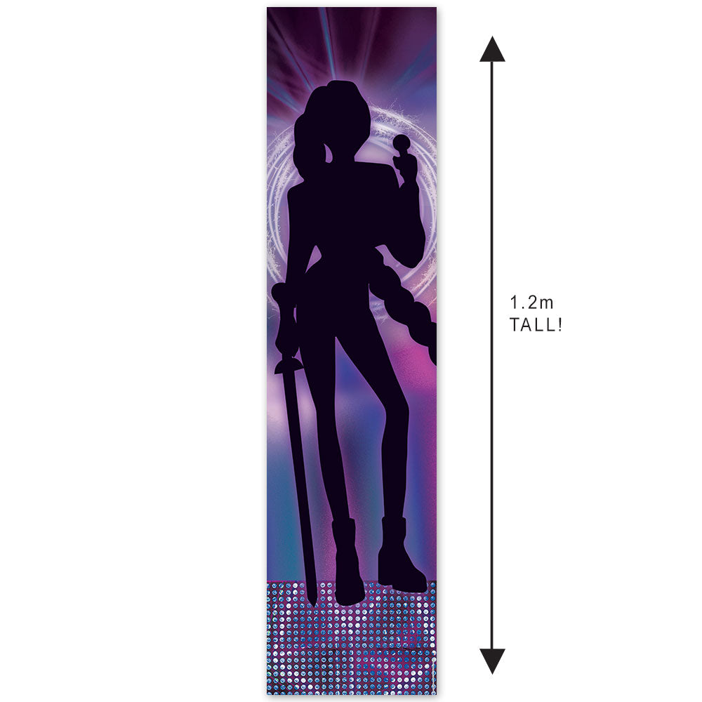 Pop Hunters Silhouette Portrait Purple Banner - 30cm x 120cm