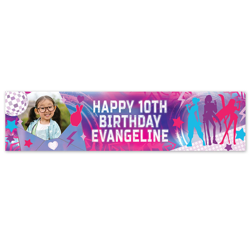 Pop Hunters Personalised Photo Banner - 120cm x 30cm