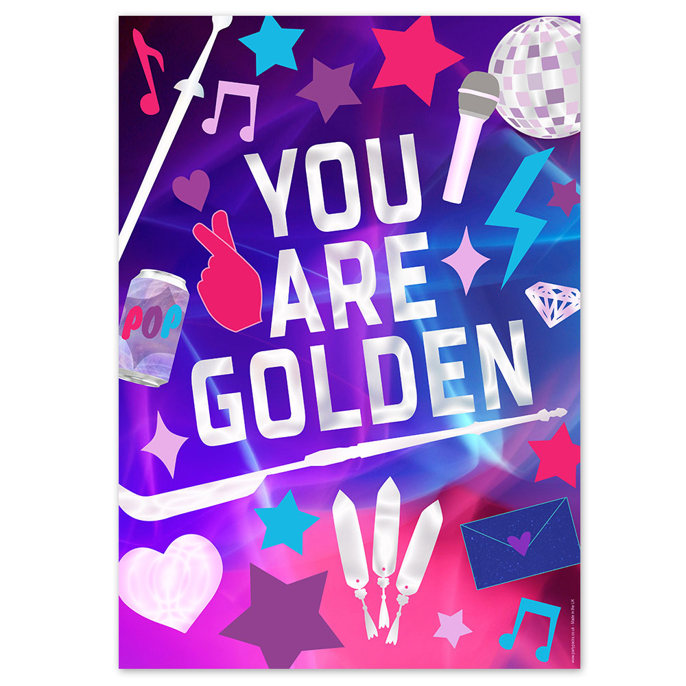Pop Hunters You Are Golden Poster - A3