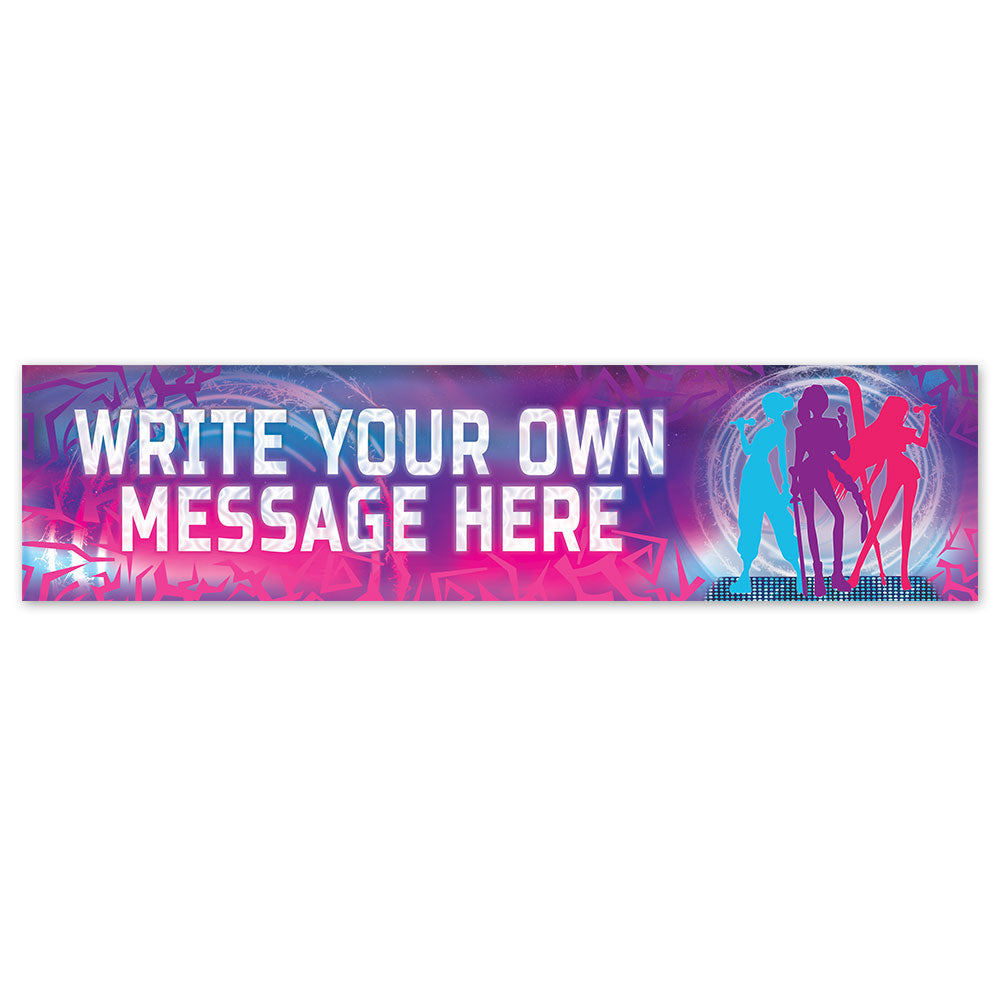 Pop Hunters Personalised Banner - 120cm x 30cm