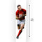 George North Welsh Rugby Paper Wall & Door Banner Decoration - 1.2m