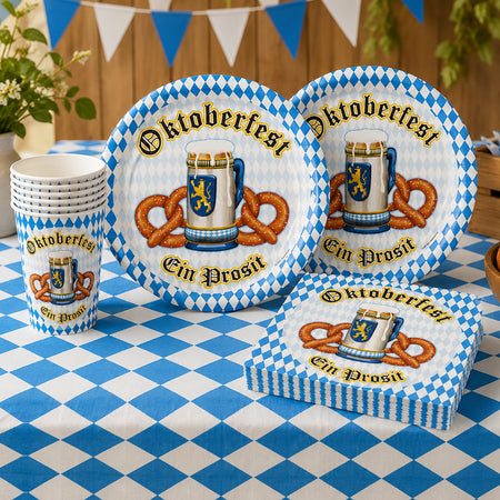 Oktoberfest Tableware Party Pack for 8