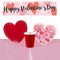 Valentine's Hearts Tableware Pack for 8 with FREE Banner!