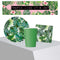 Tropical Leaves Party Pack of 8 With FREE Banner!