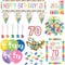 70th Rainbow Birthday Decoration Pack