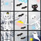 Halloween Window Stickers - 6 Sheets