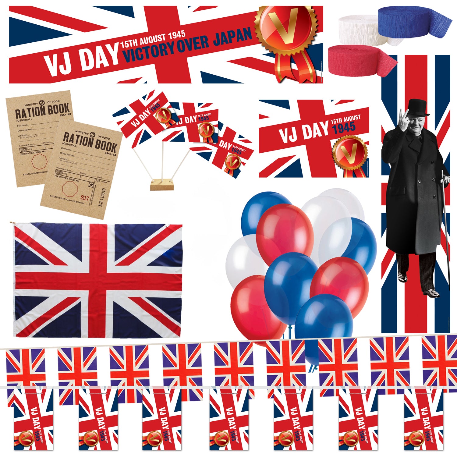 VJ Day Decoration Party Pack