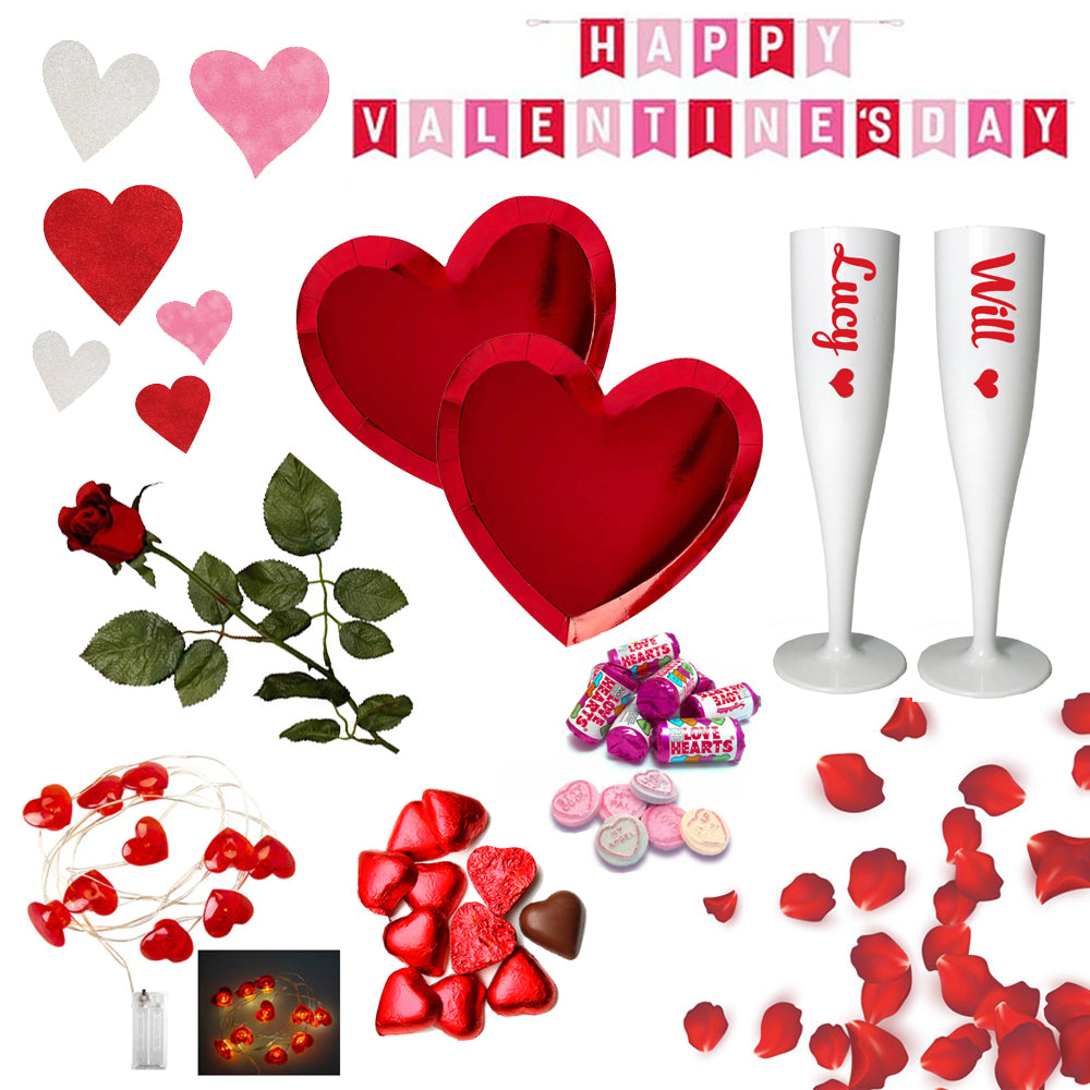 Personalised Valentine's Night In Kit for 2