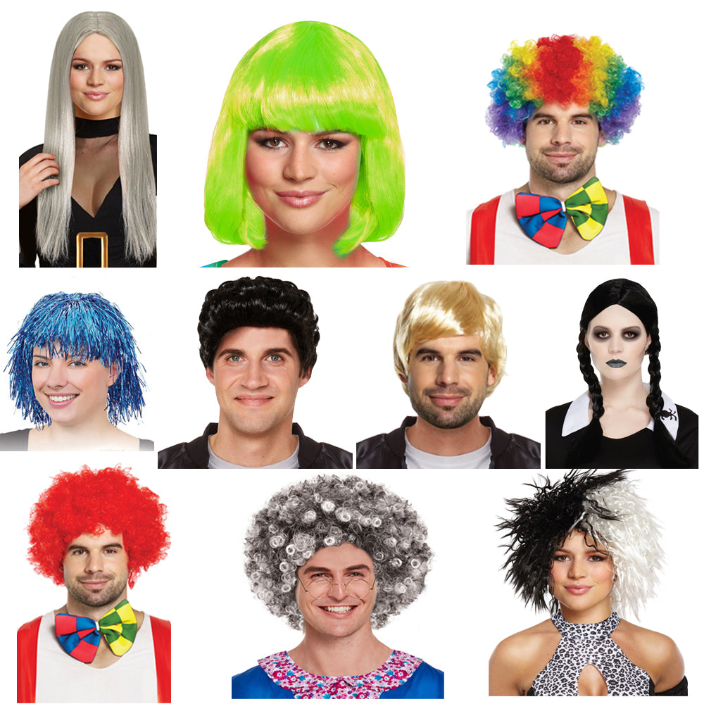 Novelty Wigs - Pack Of 10