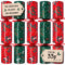 100 x Christmas Crackers Eco-Friendly Festive Berries Red & Green - 10