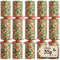 100 x Christmas Crackers Eco-Friendly Holly Kraft - 10