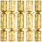 Gold Botanical Christmas Crackers 11- Plastic Free - Box of 100 Gold Leaf Design