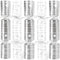 100 x Christmas Crackers Eco-Friendly Silver & White - 11