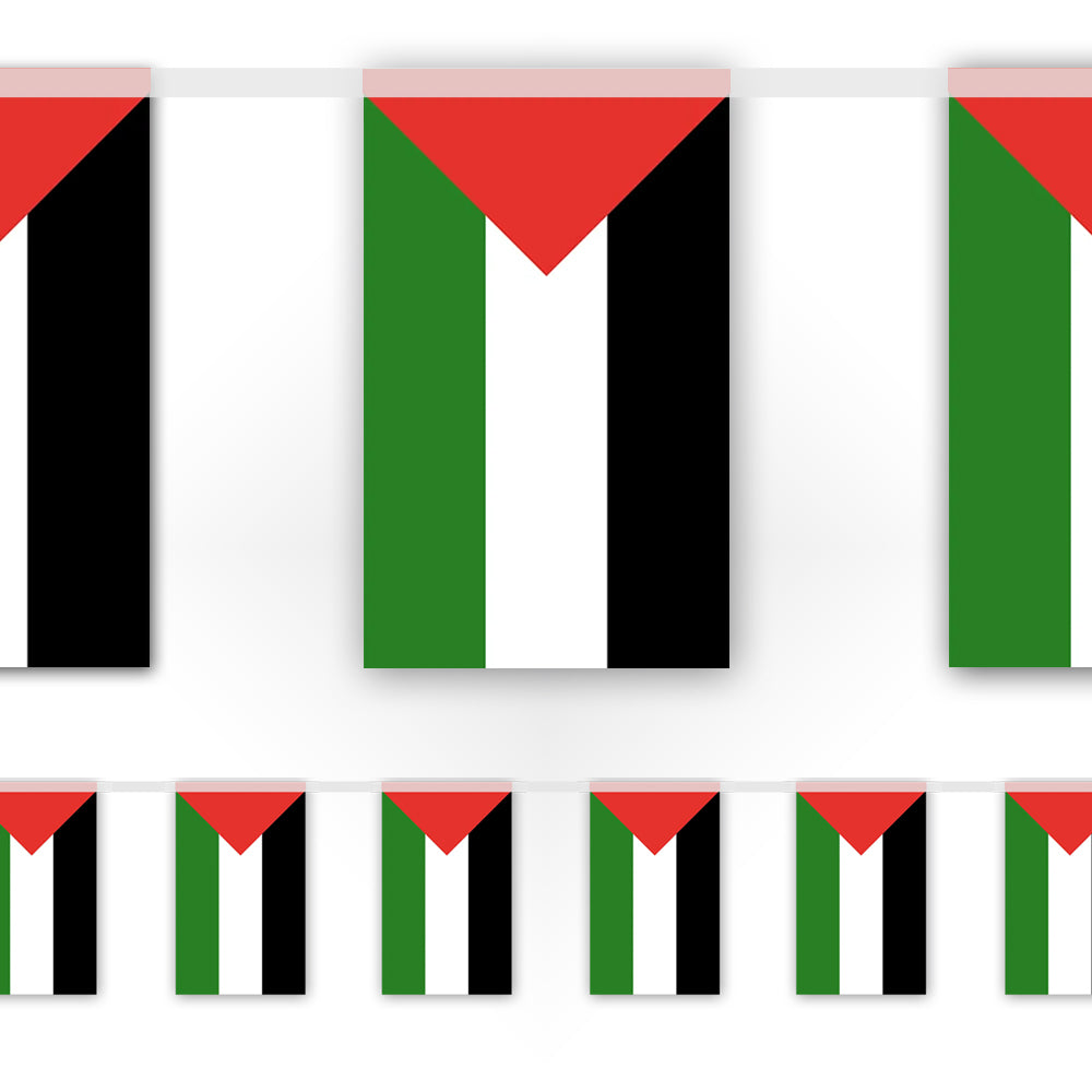 Palestine Palestinian Paper Flag Bunting - 2.4m